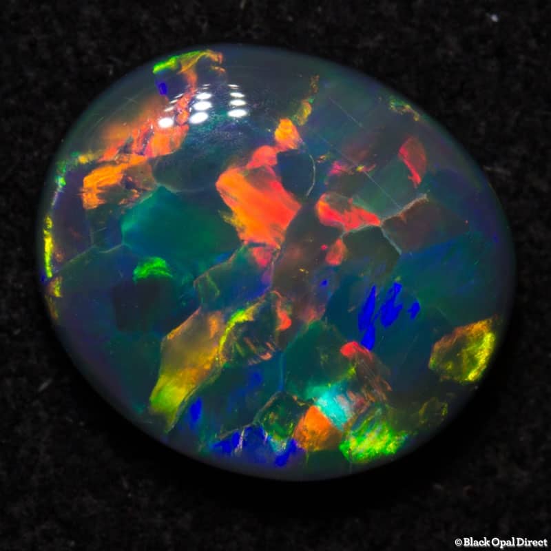 1.31 ct black opal gem 8x7x3mm