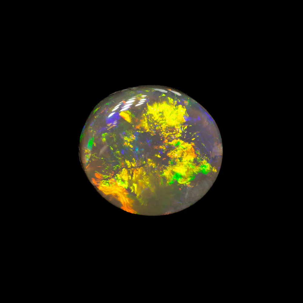 1.31 ct dark opal 8.3x7.5x3.1mm