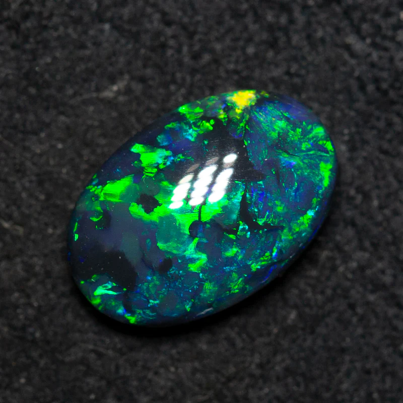 1.32 ct black opal 9.6x6.5x3.2mm