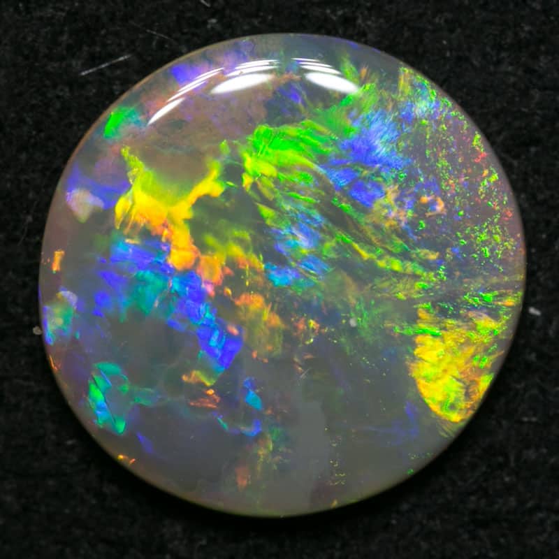1.32 ct crystal opal round shape 9mmx2mm thick