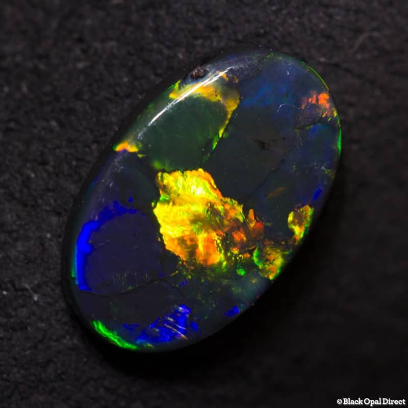 1.33 ct black opal 10.8x7.2x2mm