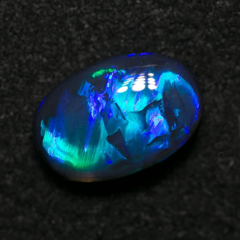 1.33 ct black opal 9x6x3mm