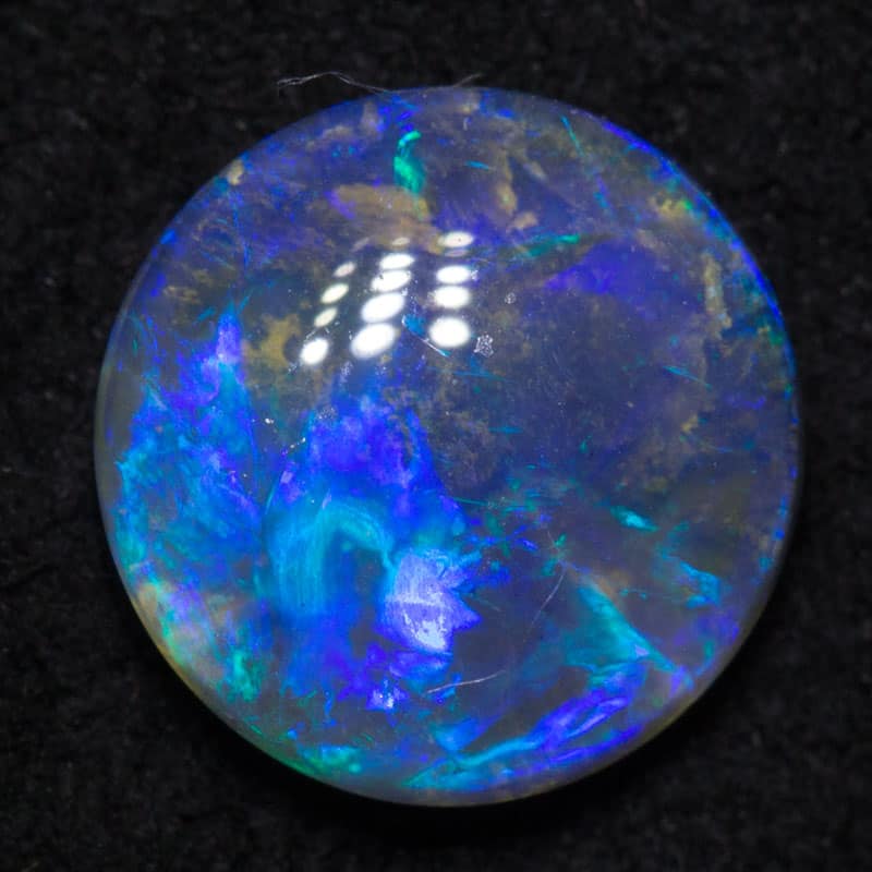 1.34 ct black opal 8x8x3mm