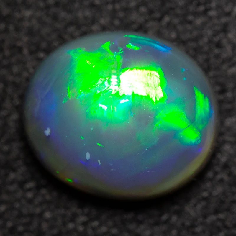 1.34 ct gem black opal 7.9x6.7x3.9mm