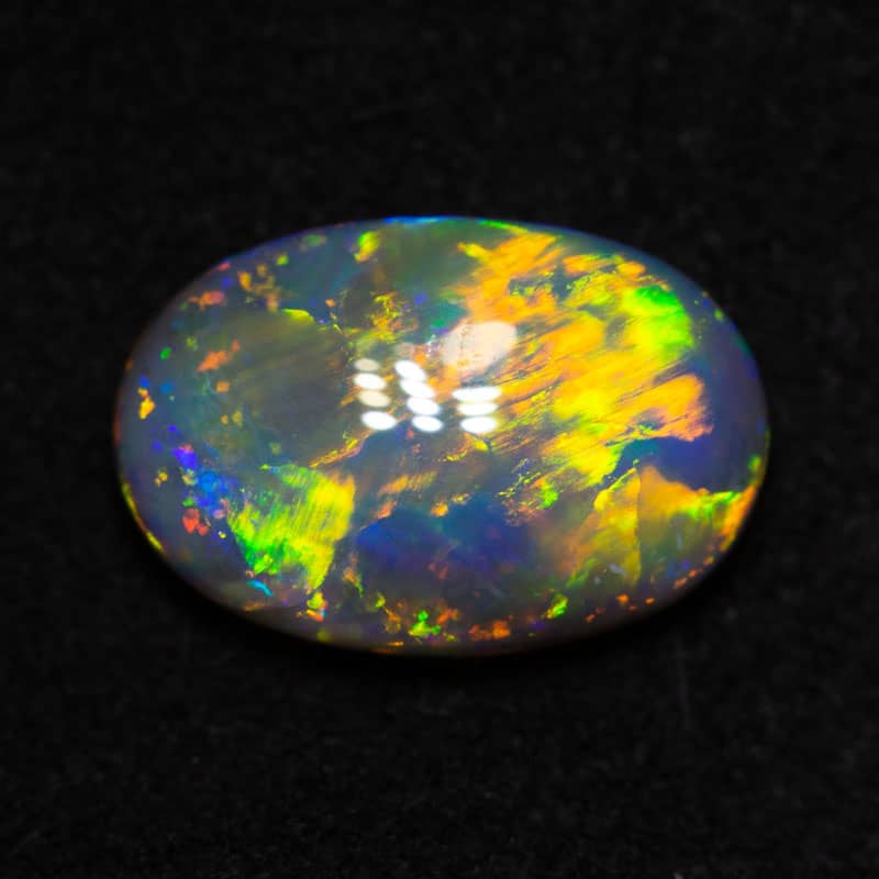 1.34ct black opal 10x6.5x3.2mm