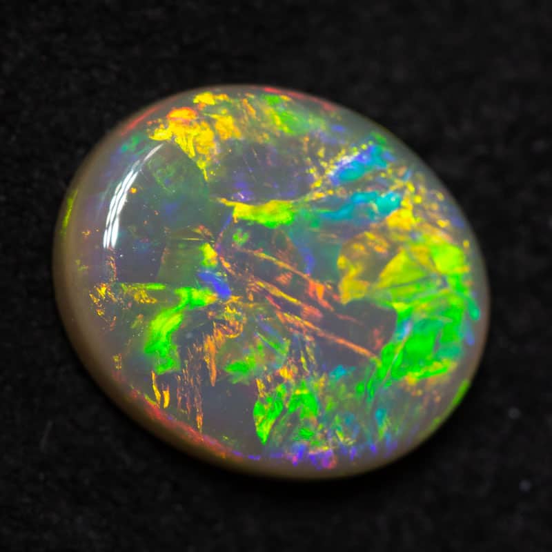 1.35 ct dark opal 9.2x7.8x2.7mm
