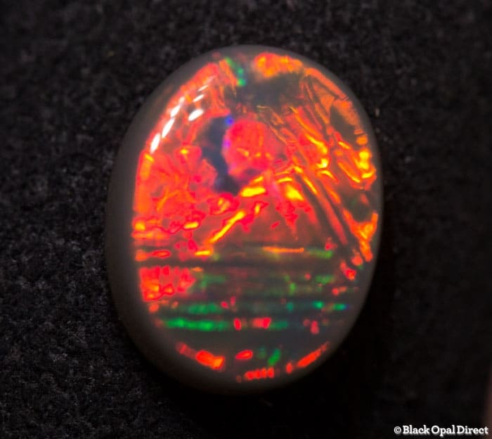 1.35 ct semi black opal 8.5x7x3.5mm