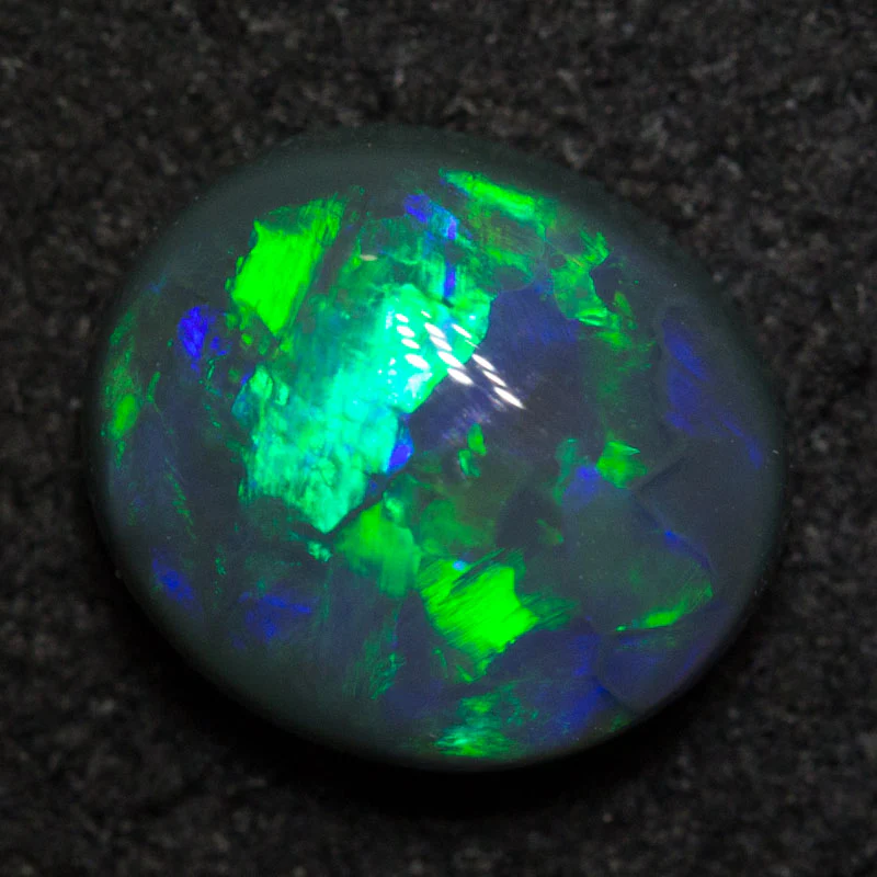 1.36 ct black opal 8x7x3.6mm