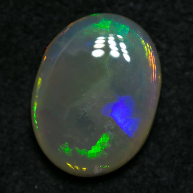 1.37 ct dark crystal opal 9x7x3mm
