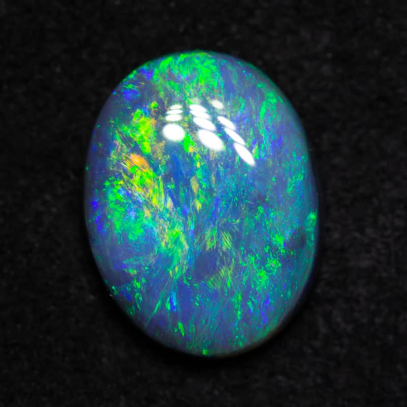 1.38 ct black opal 9.4x7.3x3mm
