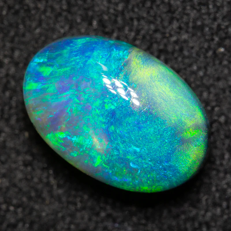 1.39 ct black crystal opal 8.6x5.8x4.3mm