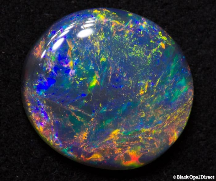 1.40 ct black opal 9x8.5x2mm
