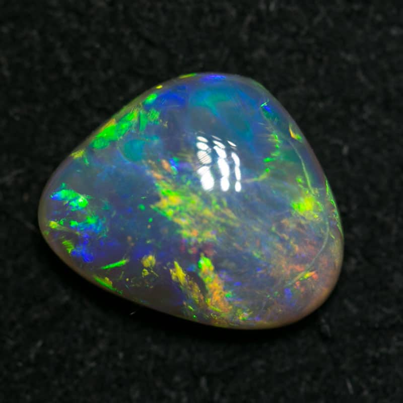 1.41 ct Baroque dark crystal opal 9x7x3mm