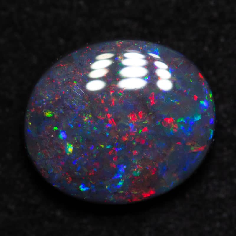 1.41 ct gem black opal 9x7.6x3mm