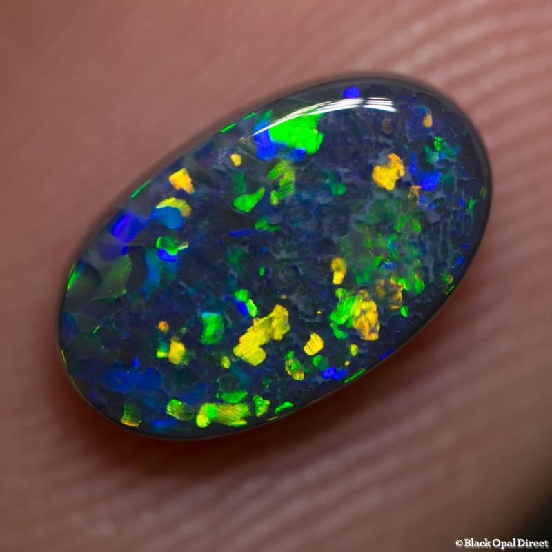 1.44 ct black opal 10x6x3mm