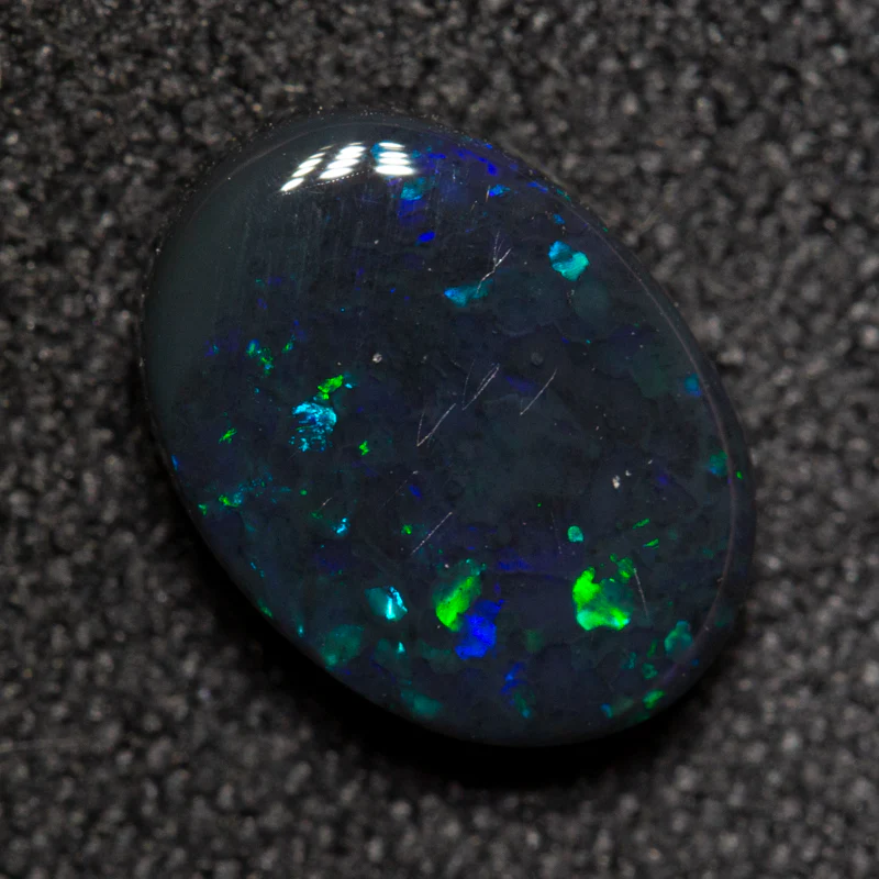 1.44 ct black opal 9.2x6.7x3.1mm