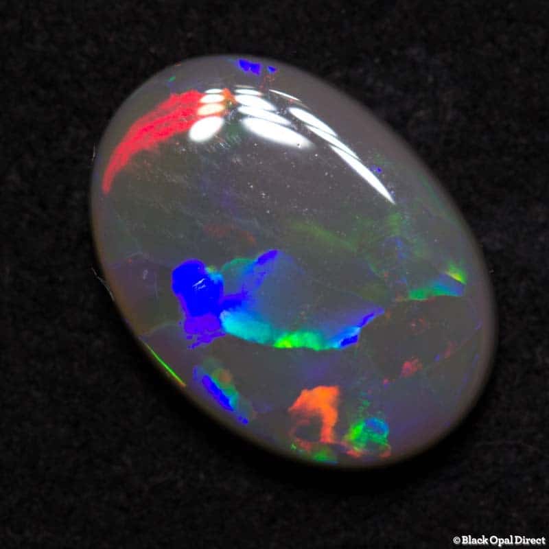 1.44 ct semi black opal 10x7x2mm