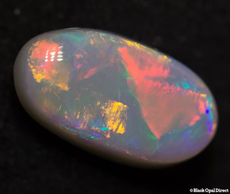 1.44 ct white opal 10x5.5x4mm