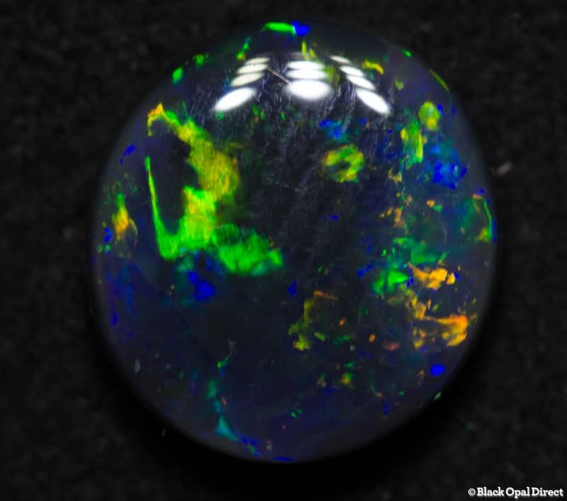 1.45 ct black opal 8x7.5x3mm
