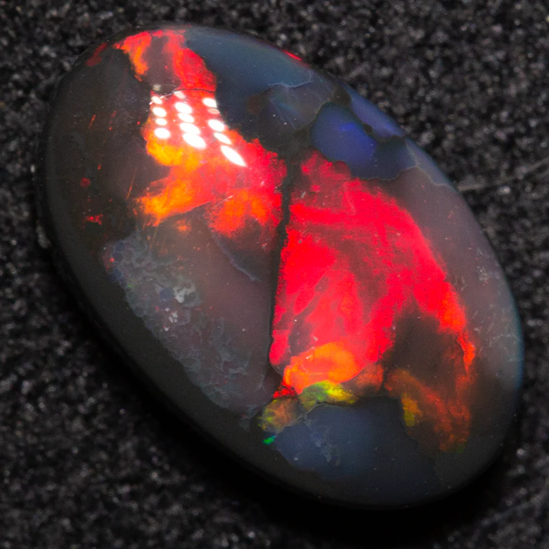 1.46 ct black opal 10.3x6.6x3.2mm