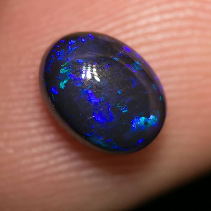 1.46 ct black opal 8x6x4.5mm