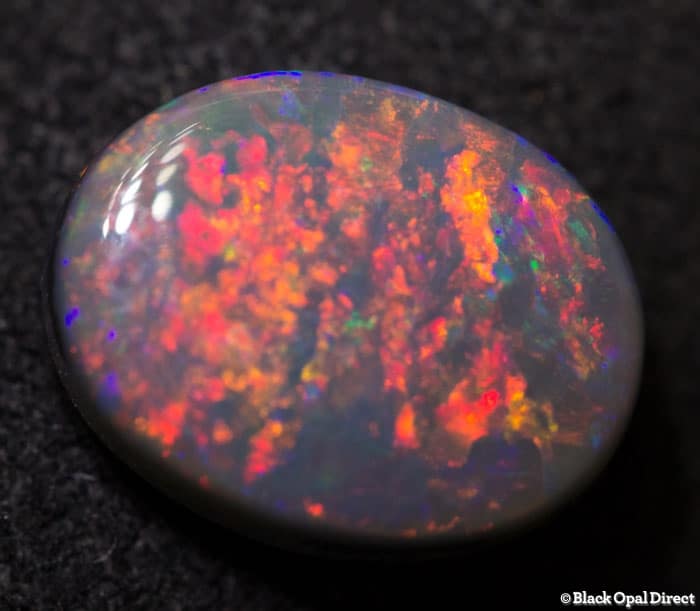 1.46 ct black opal 9.5x7x3mm