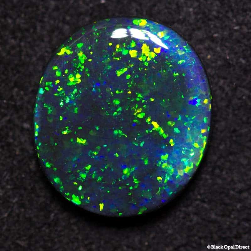 1.48 ct black opal 9.5x8.5x2mm