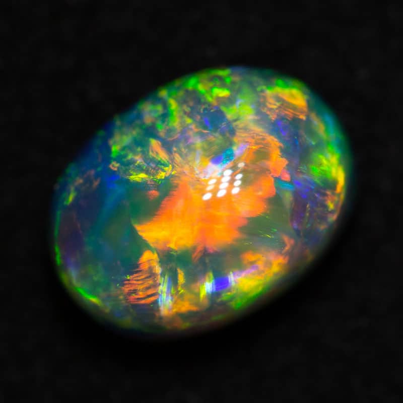 1.48 ct gem black opal 8x6x5mm