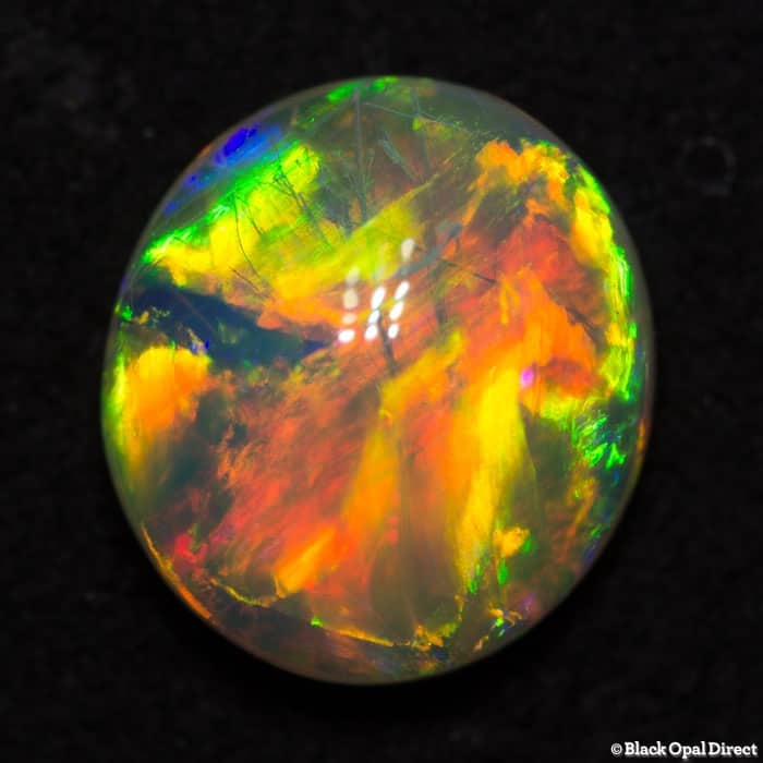 1.48 ct gem double sided crystal opal 9x8x3.5mm