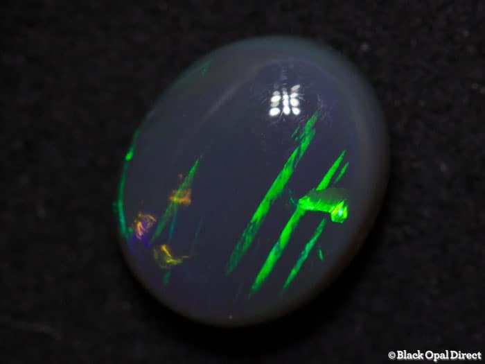 1.48 ct semi black opal 8x7x3mm