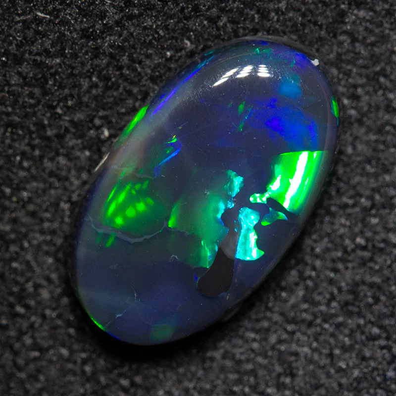 1.50 ct black opal 10.5x6.3x3.3mm