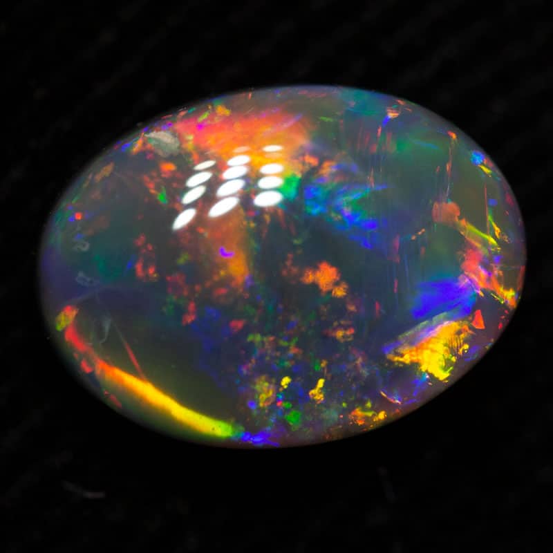 1.50 ct black opal 9x7x3.8mm