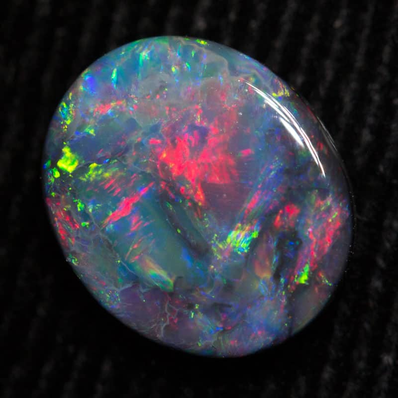 1.50 ct black opal 9x8x3mm