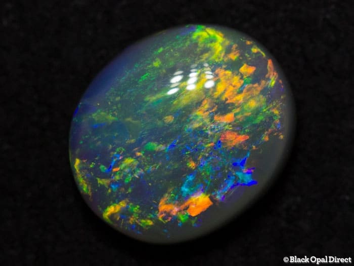 1.50 ct semi black opal 9x8x3.5mm
