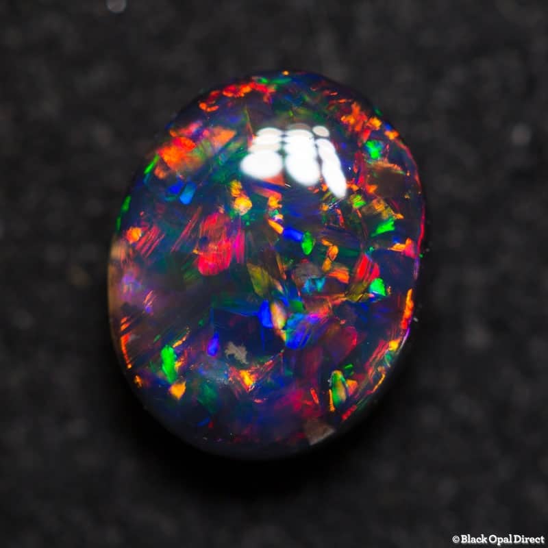 1.51 ct gem black opal 8x6x4mm collectors gem for Chen - Image 2