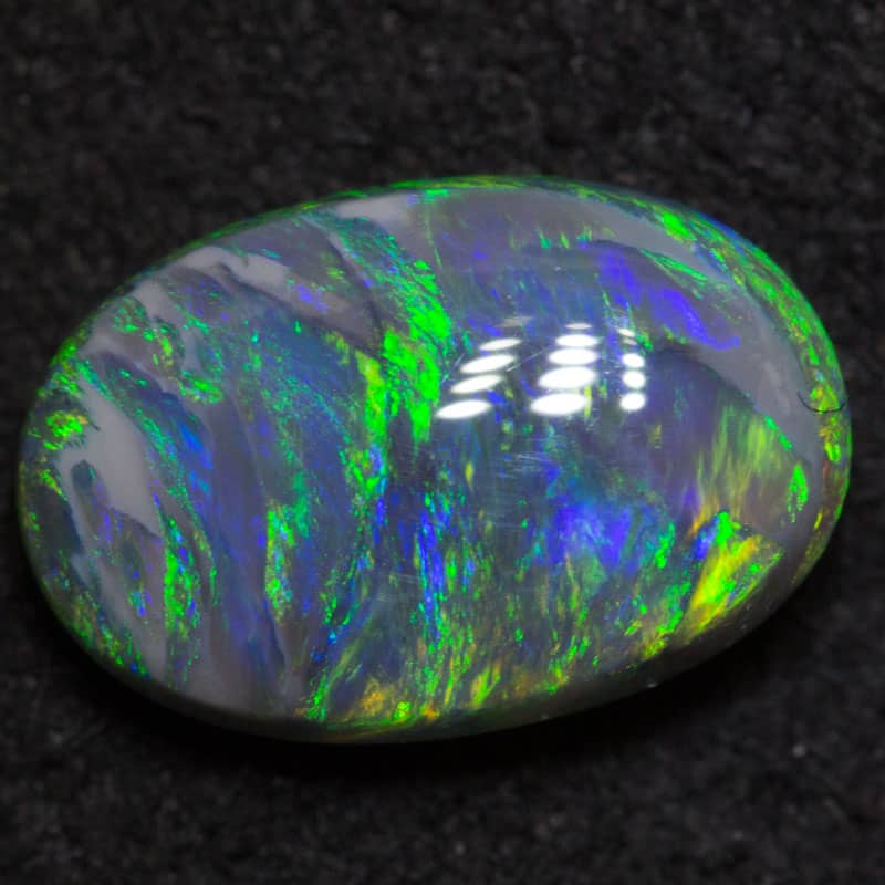 1.51 ct black opal 9.5x6x4mm