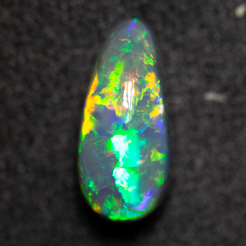 1.51 ct black opal 9.8x4.7x5.3mm