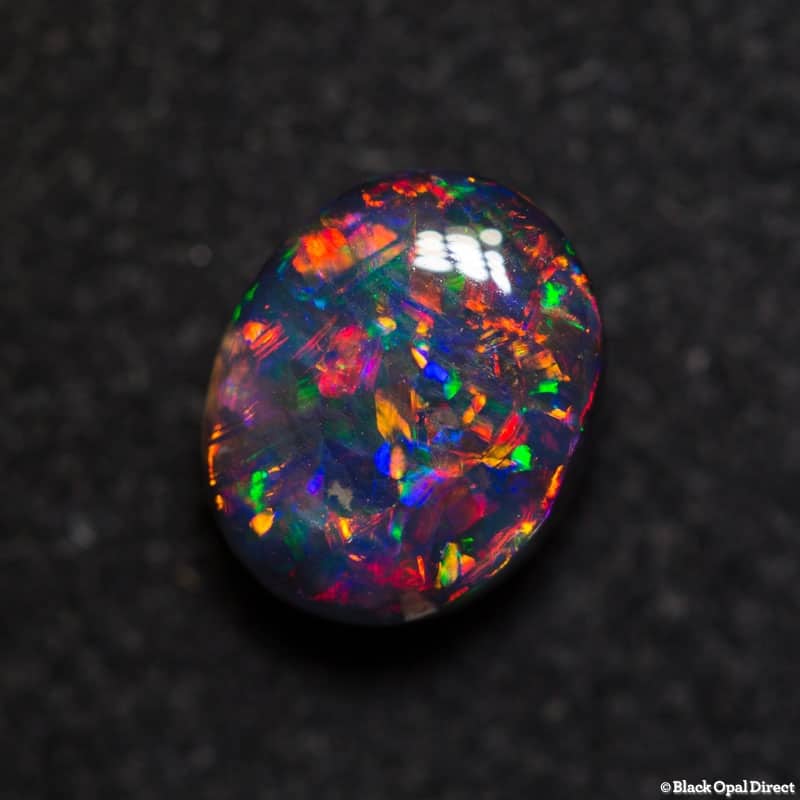 1.51 ct gem black opal 8x6x4mm collectors gem - Image 3