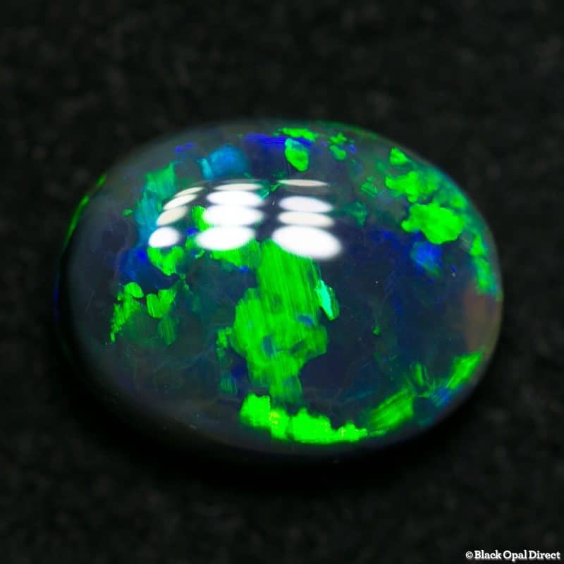 1.51 ct gem black opal 8.5x6.5x4mm