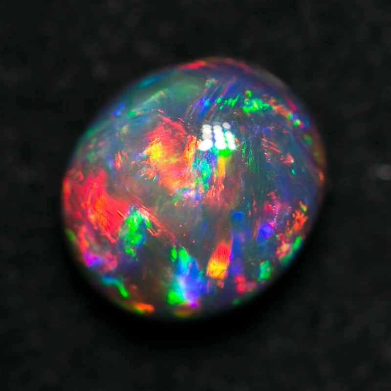 1.53 ct gem collectors black opal 7x6x5mm