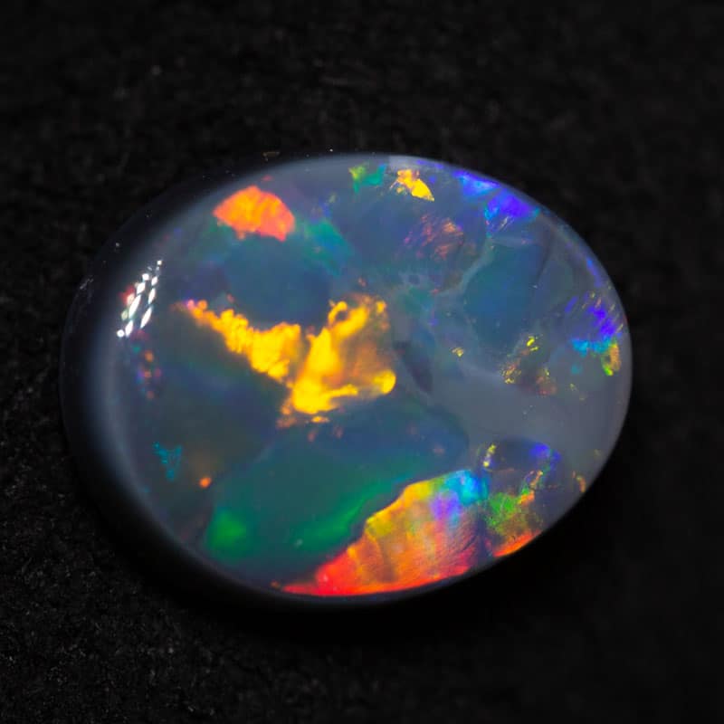 1.53ct black opal 9.2x7.5x3mm