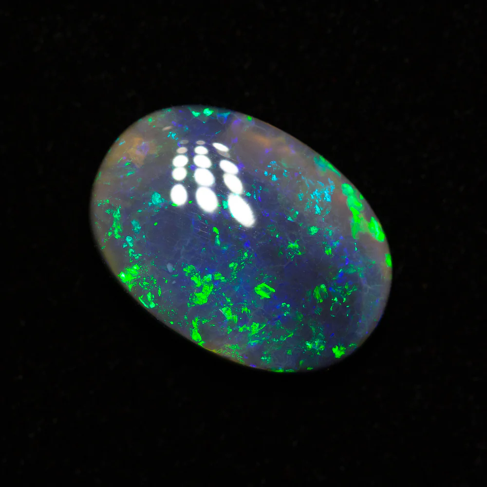 1.54 ct black opal 10.5x7.7x3mm