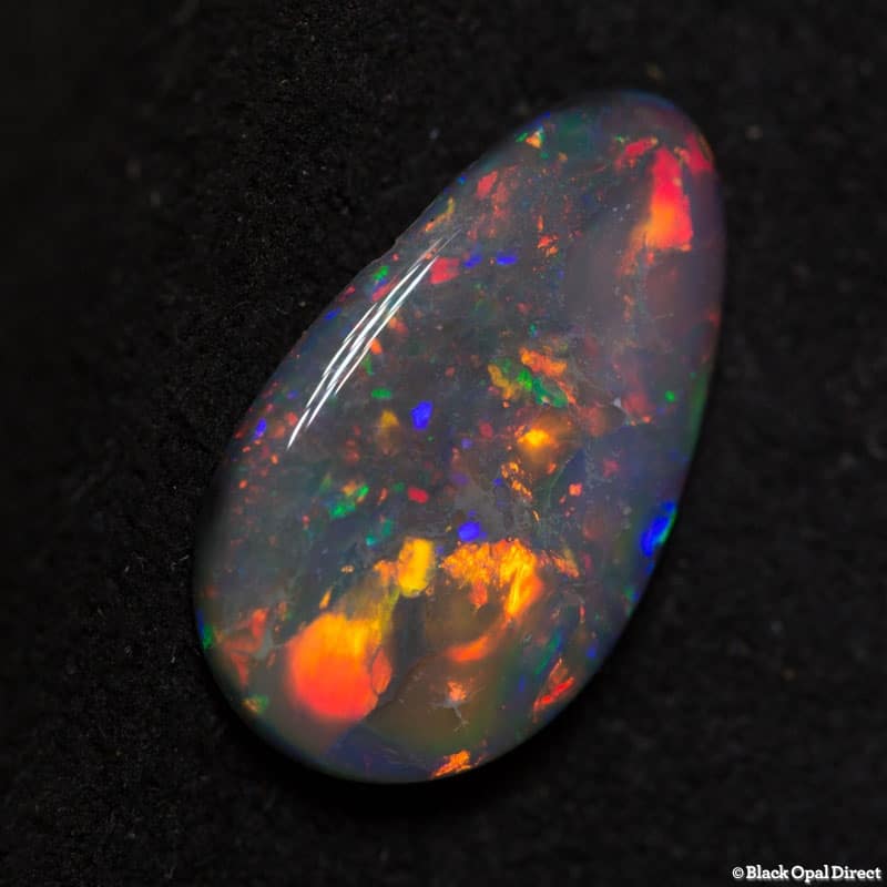 1.56 ct black opal gem 12x7x2.5mm