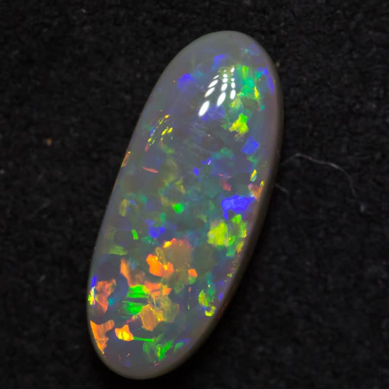 1.56 ct double sided dark opal 12x5x4mm