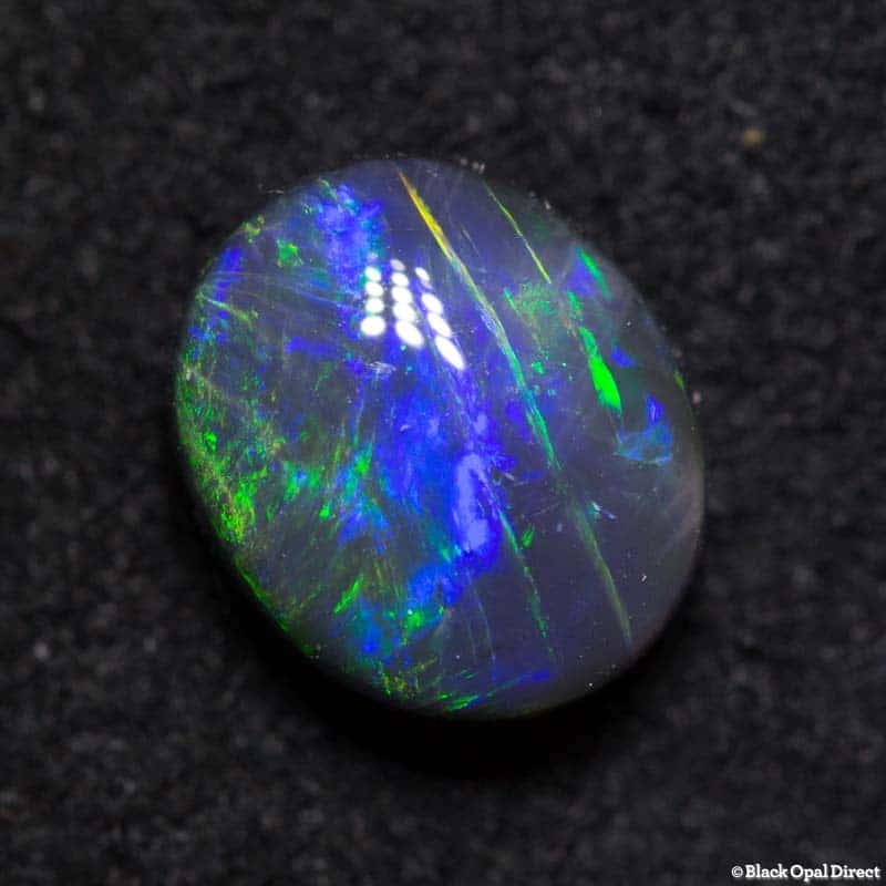 1.57 ct black opal 8x7x4mm
