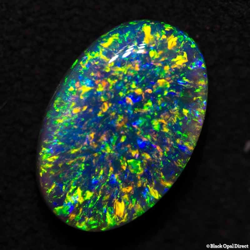 1.57 ct gem black opal 10x6x3mm