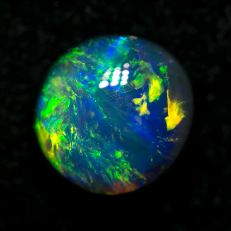 1.57 ct gem black opal 7.2x7x4.5mm