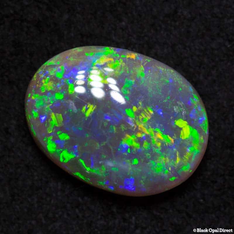 1.57 ct semi black opal 10x7.5x3mm