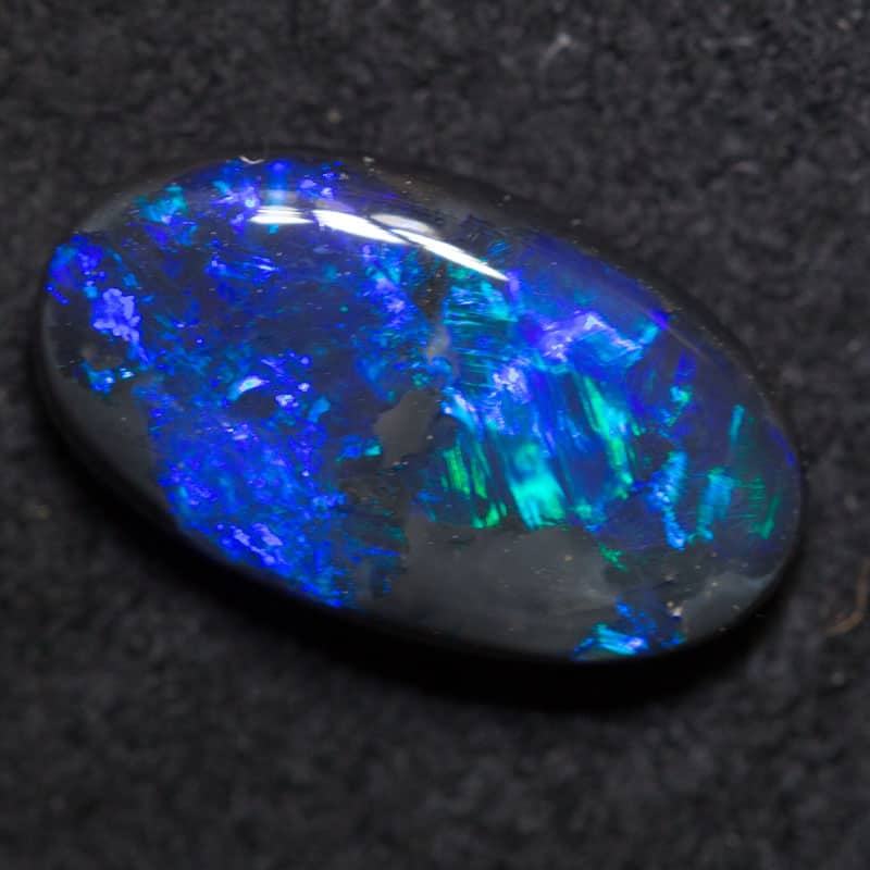 1.57ct black opal 12x6.7x3mm