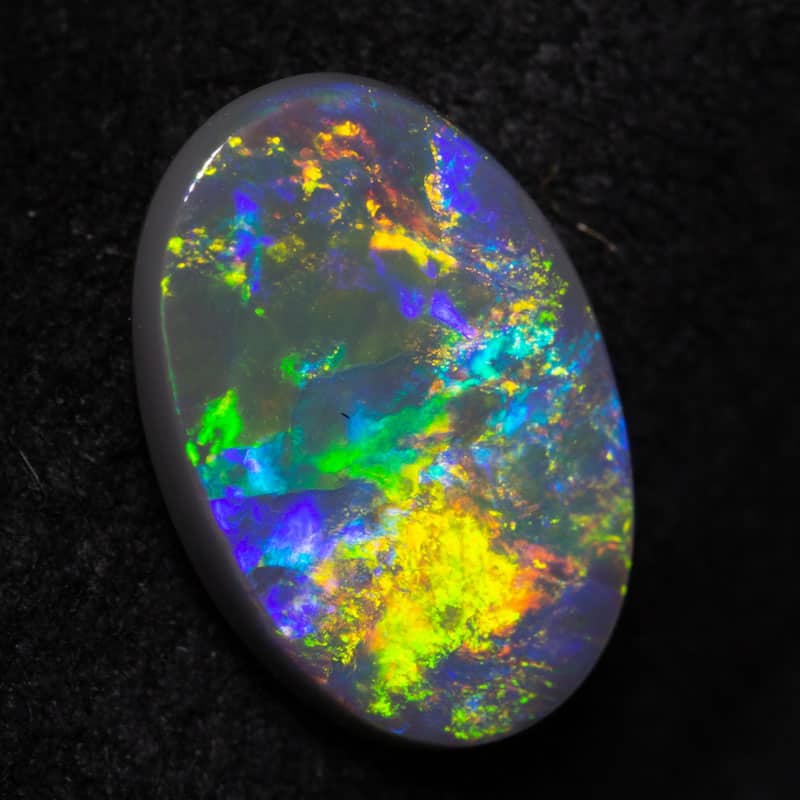 1.59ct black opal 11x8x2.5mm
